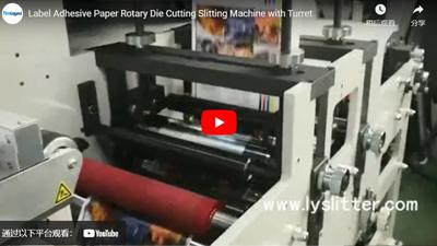 Etykieta Adhesive Paper Rotary Die Cutting Slitting Machine z Turret