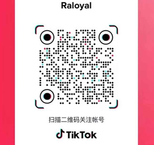 Śledź # Raloyal na Tiktok, aby znaleźć więcej, skanując poniższy kod.