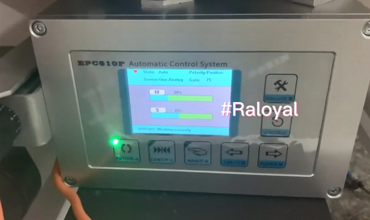 RY1-450 typ jeden kolor Flexo Press zakończone próbne bieganie