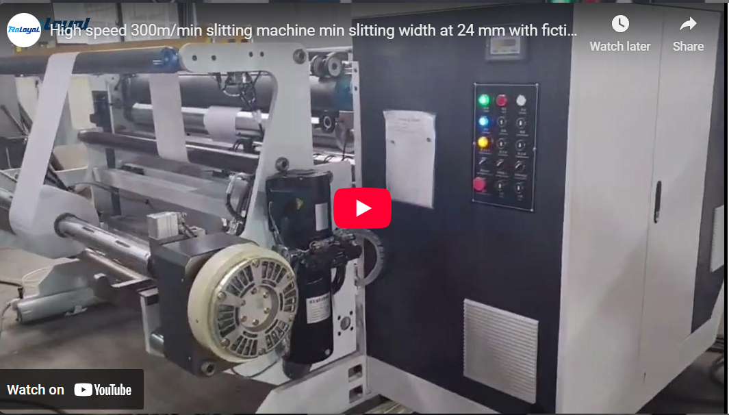 Maszyna do cięcia wzdłużnego o dużej prędkości 300 m/min Szerokość cięcia wzdłużnego przy 24 mm z wałem fikcyjnym